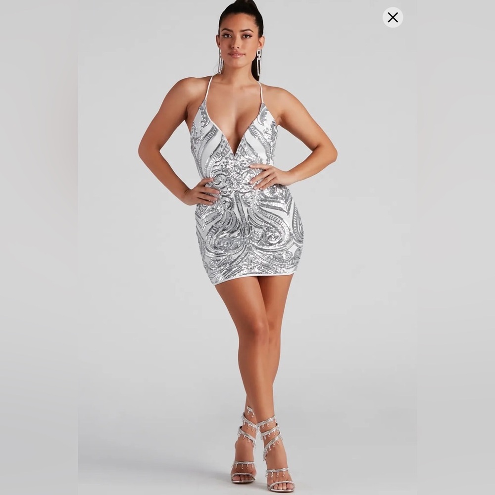 Windsor Women’s Stunning In Sequins Dress Sz M